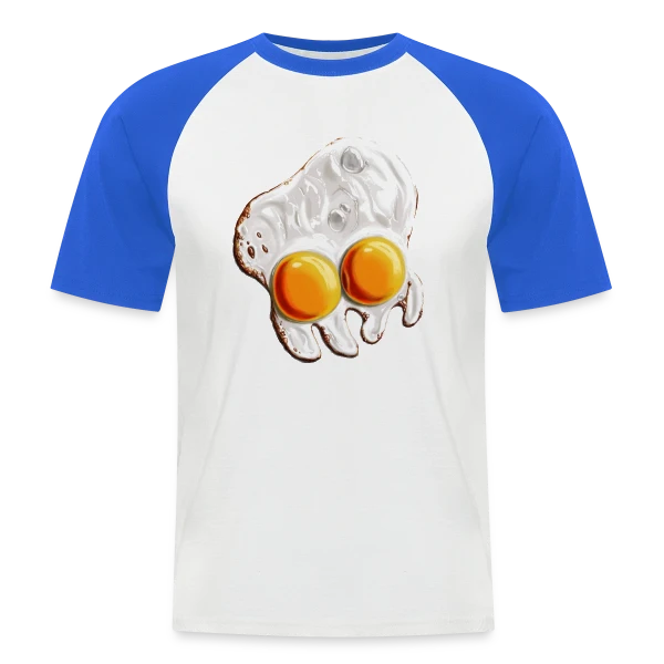 Poulpoplat : L'Œuf Poulpe Insolite sur T-shirt baseball manches courtes Homme
