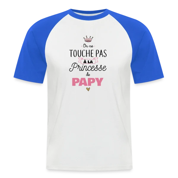 La Princesse de Papy sur T-shirt baseball manches courtes Homme