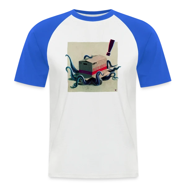 Metal Squid Solid : Le Calamar Métal sur T-shirt baseball manches courtes Homme