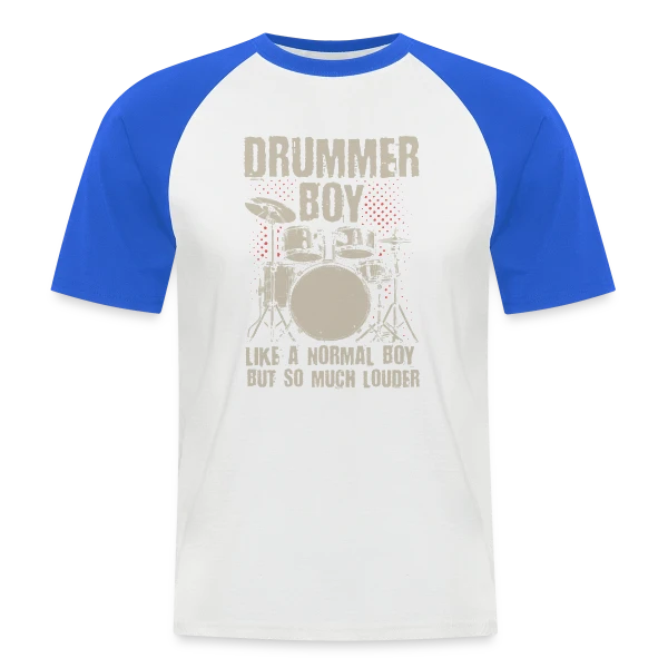 Batteur Garçon Un Peu Plus Fort sur T-shirt baseball manches courtes Homme