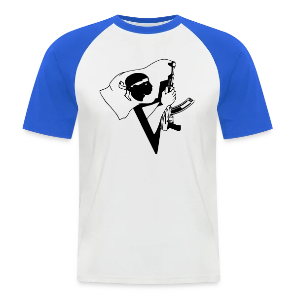 Corse Armée et Fière sur T-shirt baseball manches courtes Homme