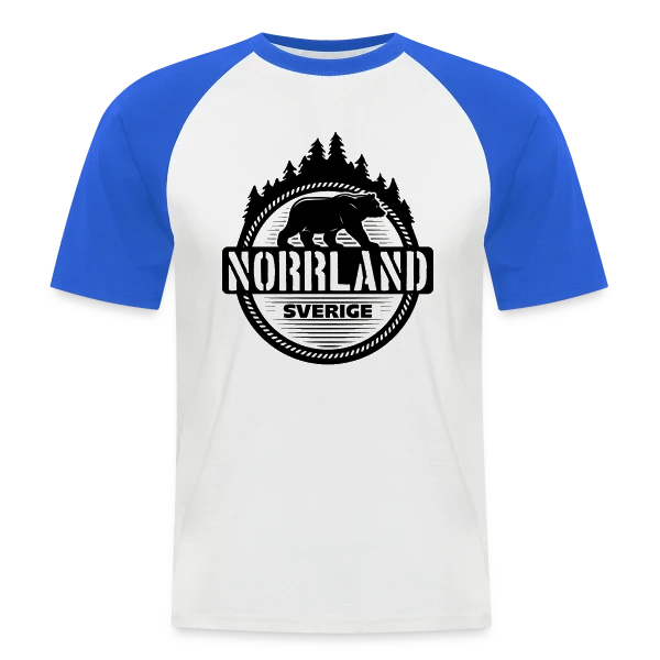 Porte le Norrland : Fierté Suédoise sur T-shirt baseball manches courtes Homme