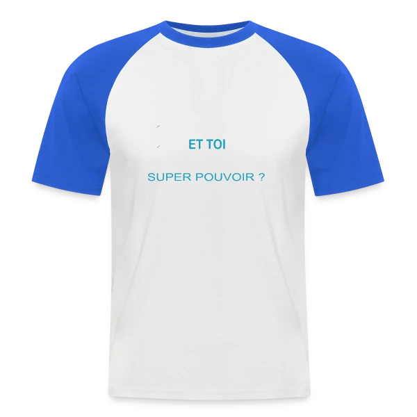 Mon Super Pouvoir Alsacien sur T-shirt baseball manches courtes Homme