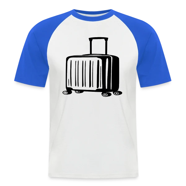 Valise de Voyage Élégante sur T-shirt baseball manches courtes Homme