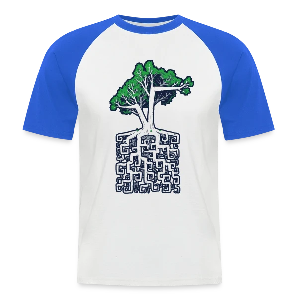 Racine Carrée : Quand la Nature Calcule sur T-shirt baseball manches courtes Homme