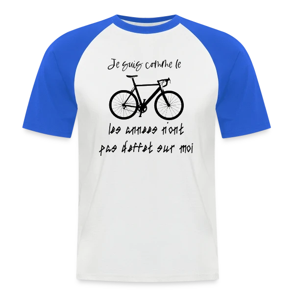 Comme le Vélo, Les Années N'ont Pas d'Effet sur T-shirt baseball manches courtes Homme