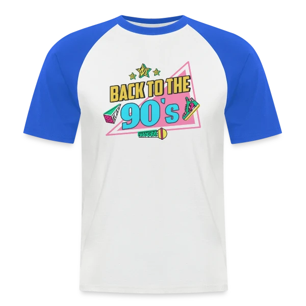 Retour aux Années 90 Funky sur T-shirt baseball manches courtes Homme