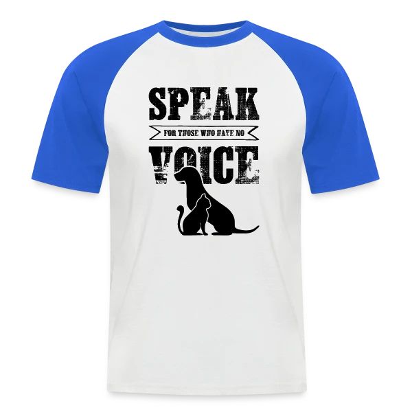 Voix des Animaux sur T-shirt baseball manches courtes Homme