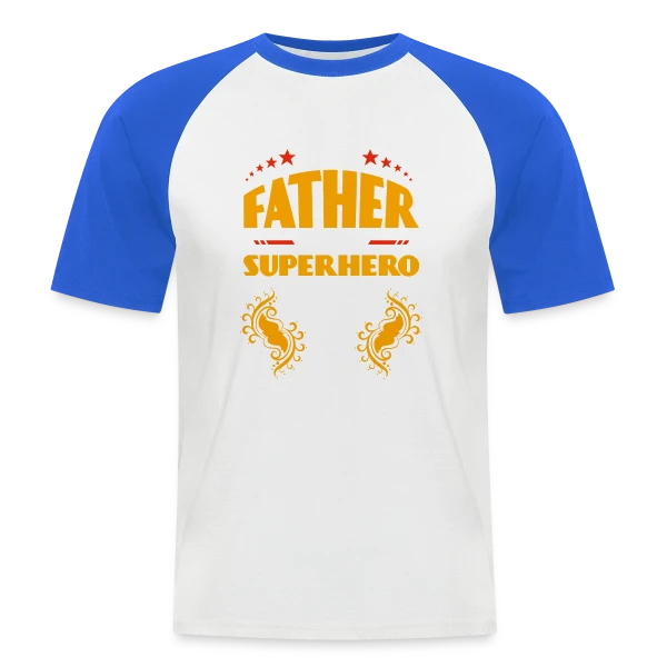 Super Papa Exceptionnel - Cadeau Fête des Pères sur T-shirt baseball manches courtes Homme