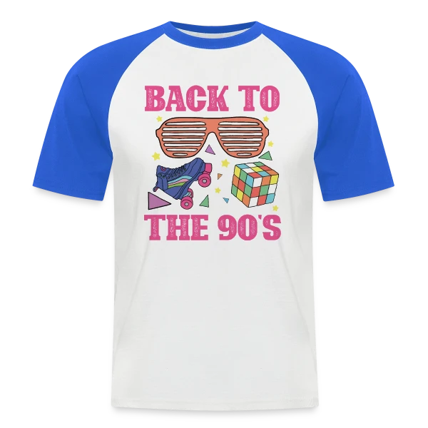 Retour Années 90 Fun sur T-shirt baseball manches courtes Homme