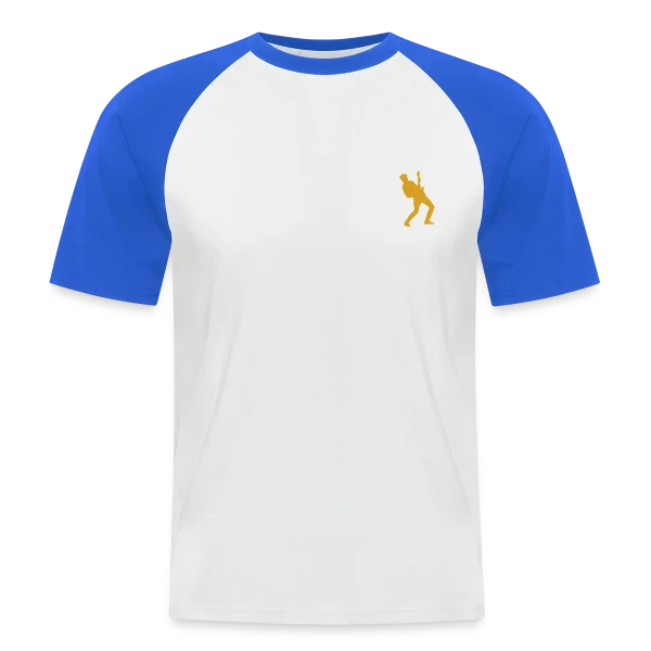 Évolution du Guitariste : De l'Homme à la Guitare sur T-shirt baseball manches courtes Homme