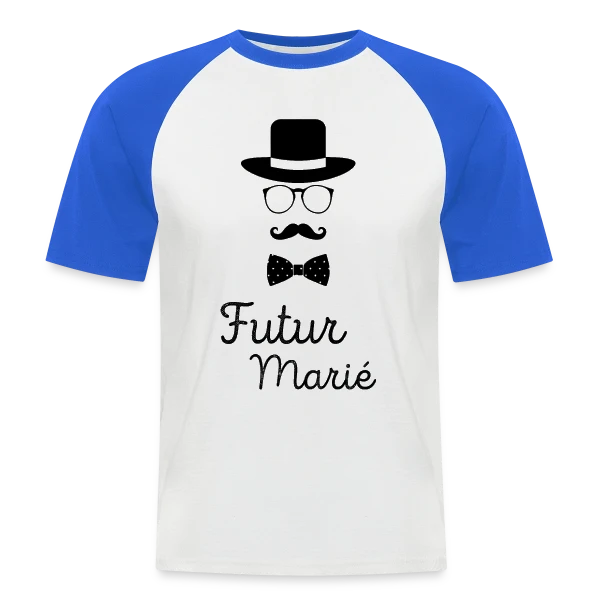 Futur Marié Dandy Chic sur T-shirt baseball manches courtes Homme