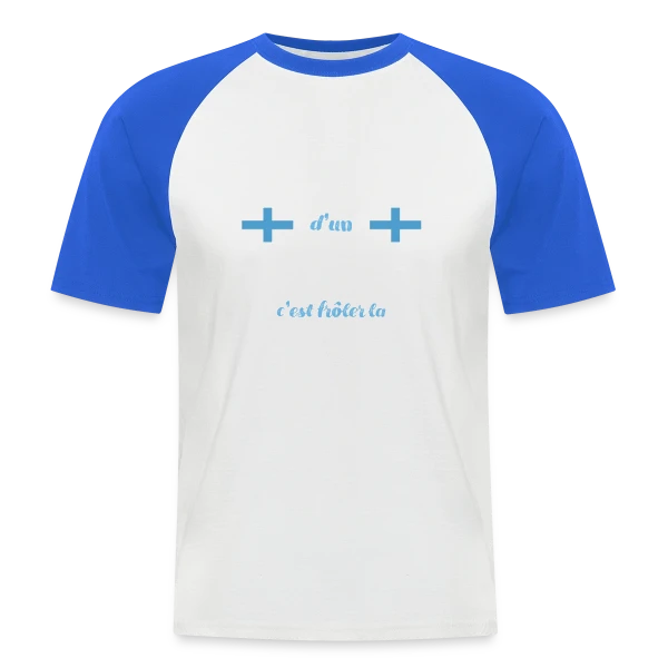 Humour Marseillais Perfection sur T-shirt baseball manches courtes Homme