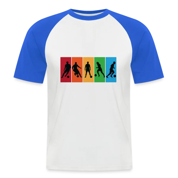 Passion Football : Joueurs et Compétitions sur T-shirt baseball manches courtes Homme