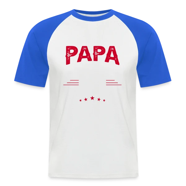 Papa Pompier : Comme un Papa Normal, Mais Plus Cool ! sur T-shirt baseball manches courtes Homme