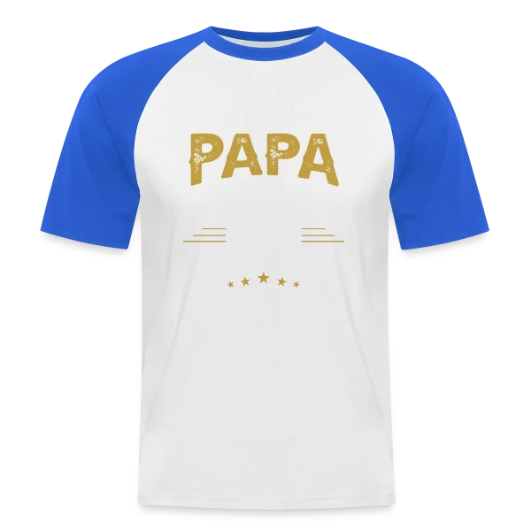 Papa Couvreur Humour - Comme un Papa Normal mais Plus Cool sur T-shirt baseball manches courtes Homme
