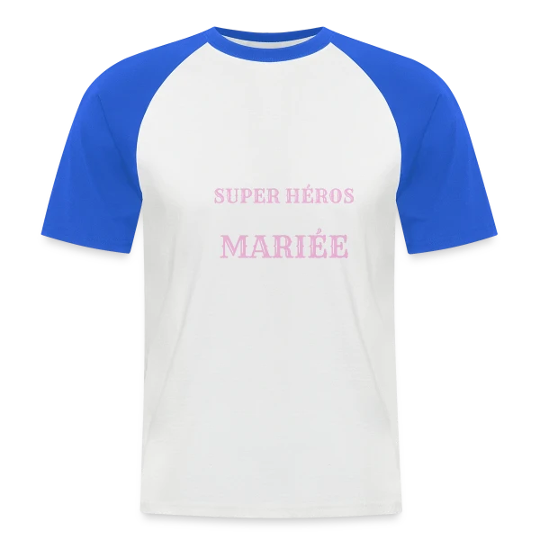 Super Héroïne Mariée sur T-shirt baseball manches courtes Homme
