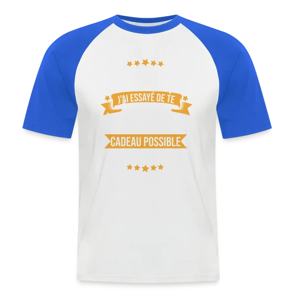 Papou Humour - Tu m'as déjà comme cadeau sur T-shirt baseball manches courtes Homme