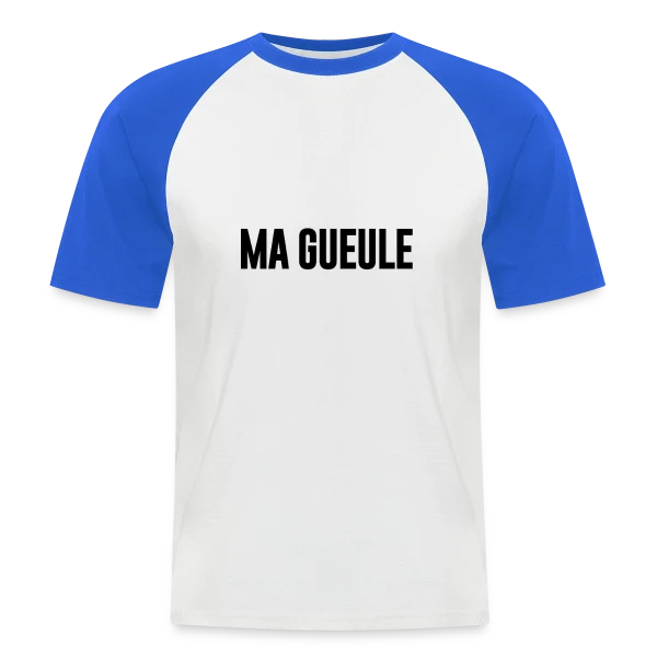 Alsacienne Je Ferme Pas Ma Gueule sur T-shirt baseball manches courtes Homme