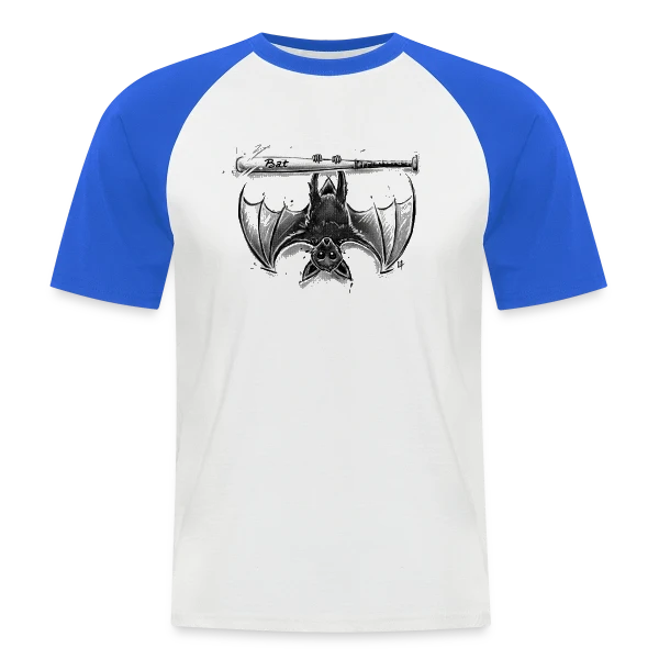 La Batte de la Chauve-Souris sur T-shirt baseball manches courtes Homme