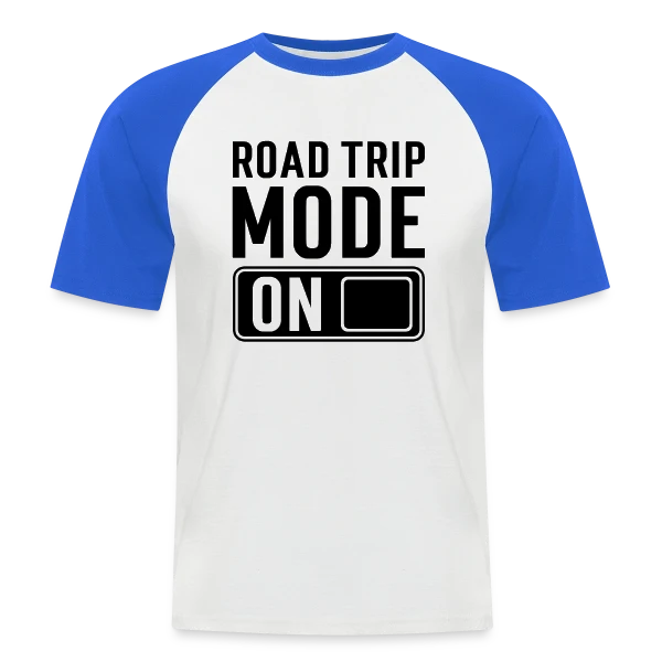 Mode Road Trip Activé sur T-shirt baseball manches courtes Homme