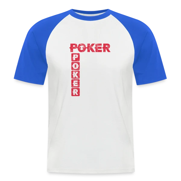 La Vie est un Poker sur T-shirt baseball manches courtes Homme