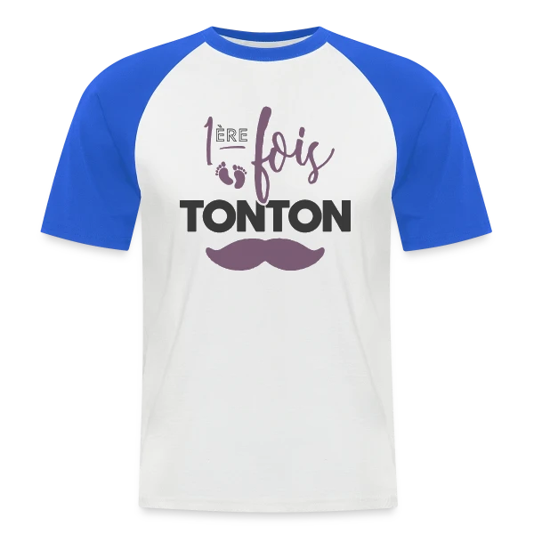 Tonton Première Fois : La Fierté Assumée sur T-shirt baseball manches courtes Homme