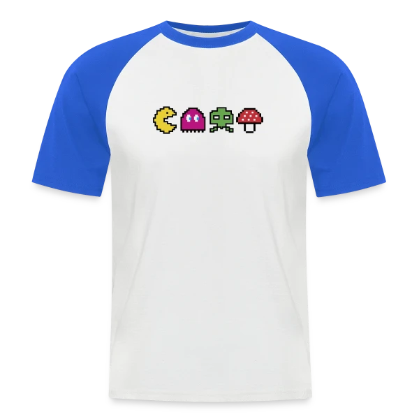 Années 80 : T-shirt Arcade Rétro Gaming Vintage sur T-shirt baseball manches courtes Homme
