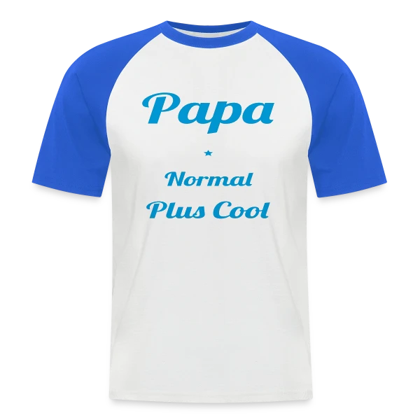 Papa Alsacien Plus Cool sur T-shirt baseball manches courtes Homme