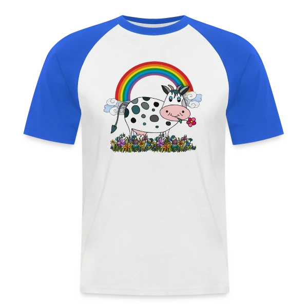La Vache Coquette sur T-shirt baseball manches courtes Homme