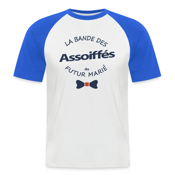 La Bande des Assoiffés du Marié sur T-shirt baseball manches courtes Homme