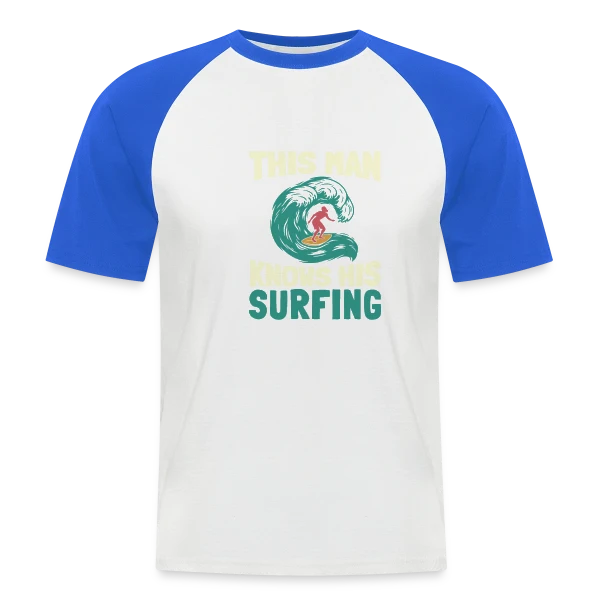 Surfeur | Roi des Vagues sur T-shirt baseball manches courtes Homme