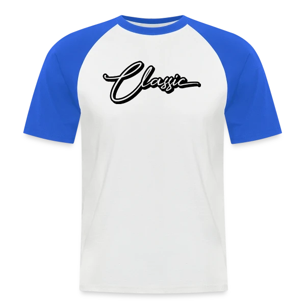 Élégance Classique Script sur T-shirt baseball manches courtes Homme