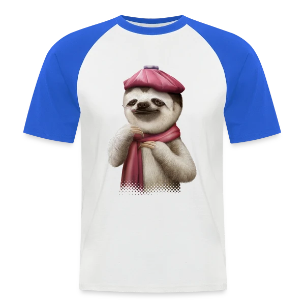 La Fièvre du Paresseux sur T-shirt baseball manches courtes Homme