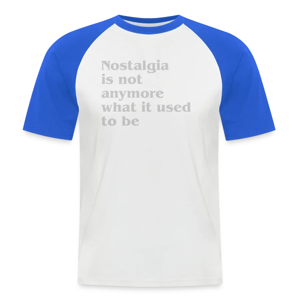 La Nostalgie n'est Plus sur T-shirt baseball manches courtes Homme
