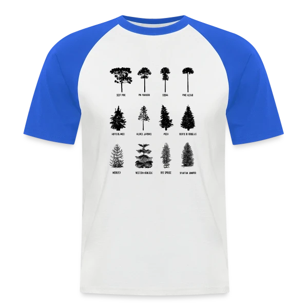 Arbre Majestueux de la Forêt sur T-shirt baseball manches courtes Homme