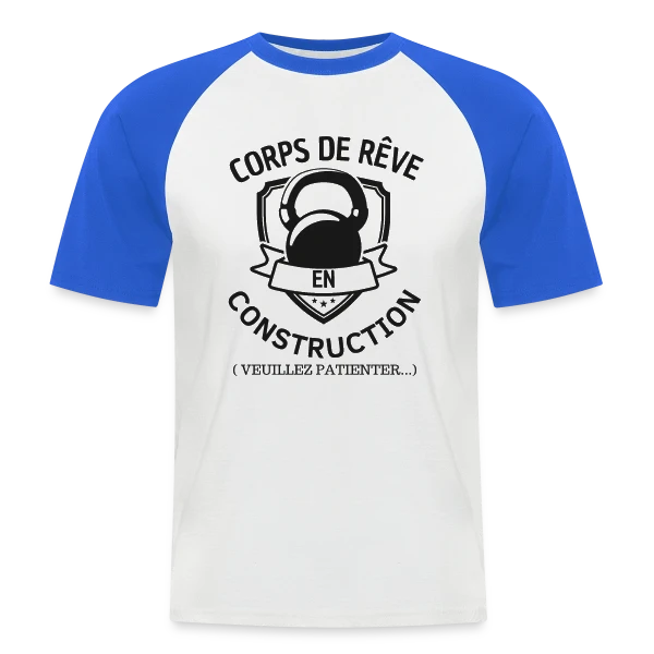 Humour Musculation: Le Classique sur T-shirt baseball manches courtes Homme