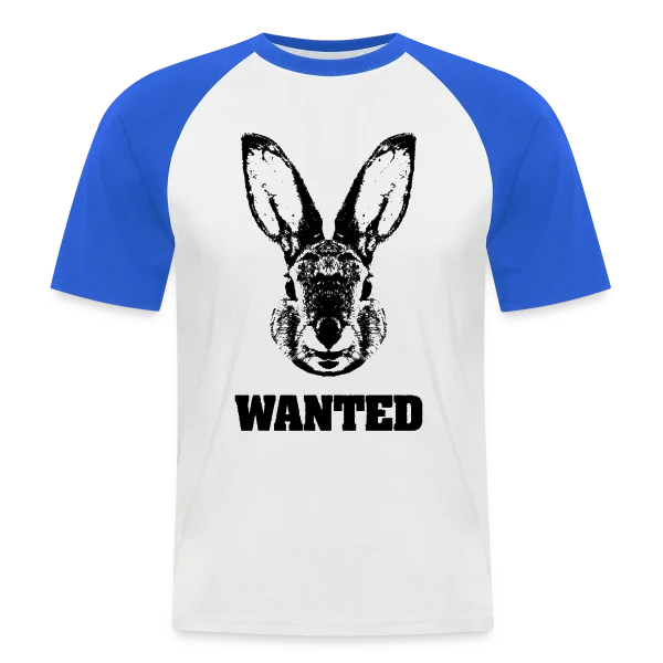 Lapin Recherché Parodie sur T-shirt baseball manches courtes Homme