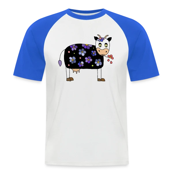 La Vache Rigolote sur T-shirt baseball manches courtes Homme
