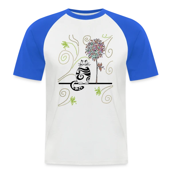 Mon Chat Adoré sur T-shirt baseball manches courtes Homme