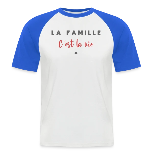 La Famille C'est la Vie sur T-shirt baseball manches courtes Homme