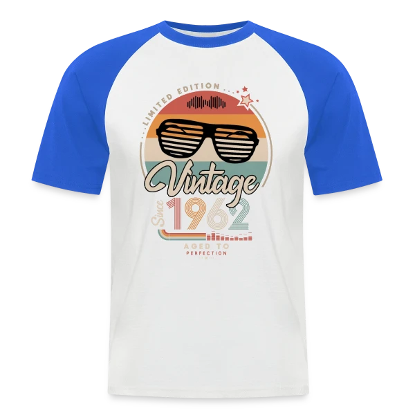 Vintage Depuis 1962 : Un Classique Rétro sur T-shirt baseball manches courtes Homme
