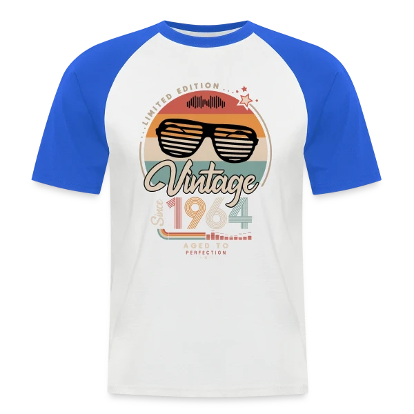 Vintage Depuis 1964 : Un Classique Intemporel sur T-shirt baseball manches courtes Homme