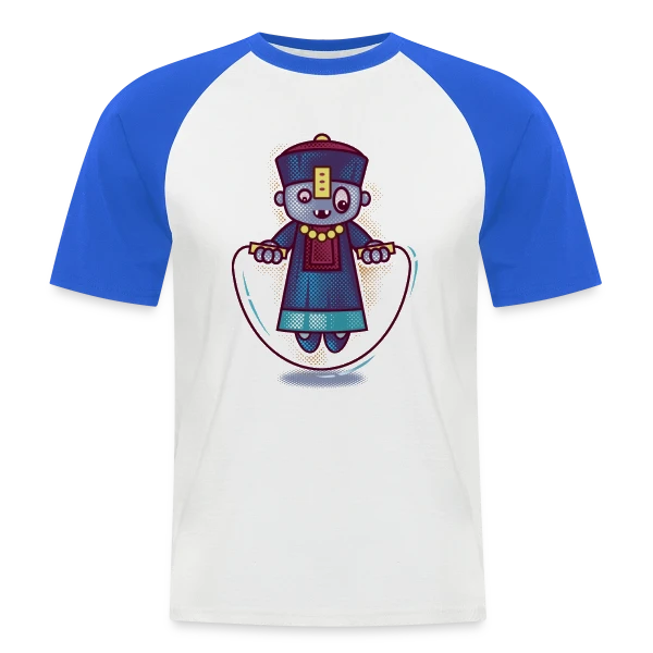 Le Vampire Sauteur Chinois sur T-shirt baseball manches courtes Homme