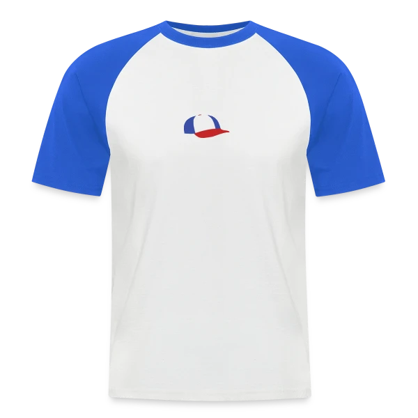 Tricolore Humour sur T-shirt baseball manches courtes Homme
