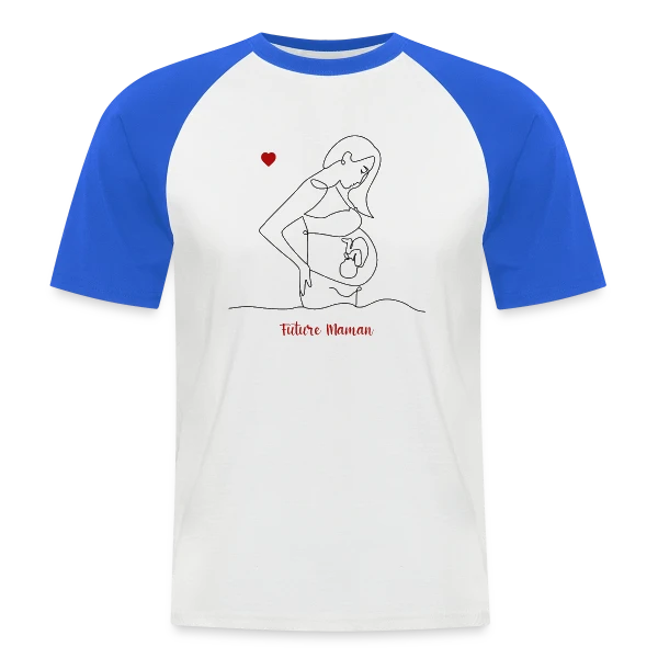 Future Maman : Douce Attente sur T-shirt baseball manches courtes Homme