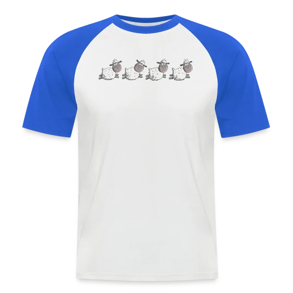 Moutons Rigolos sur T-shirt baseball manches courtes Homme