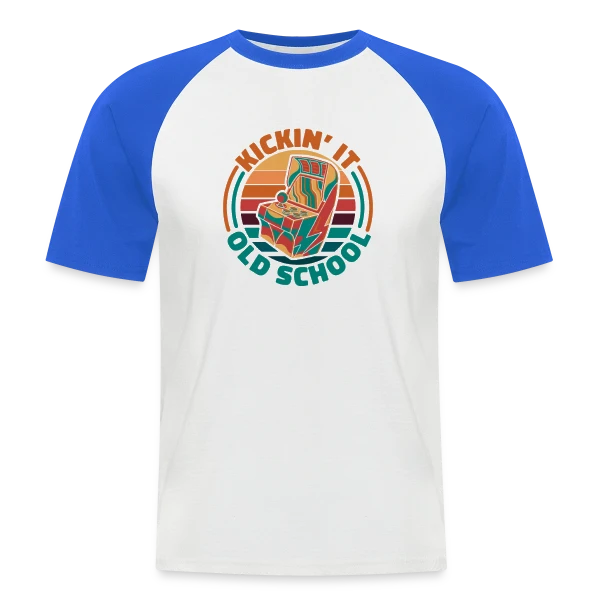 Arcade Rétro Gaming Années 80 sur T-shirt baseball manches courtes Homme