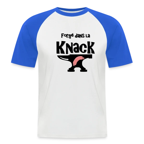Forgé dans la Knack sur T-shirt baseball manches courtes Homme
