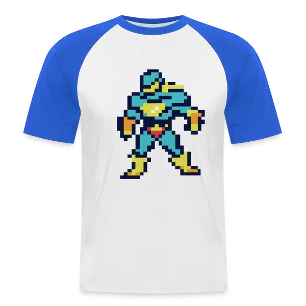 Super-Héros Rétro Sammy sur T-shirt baseball manches courtes Homme